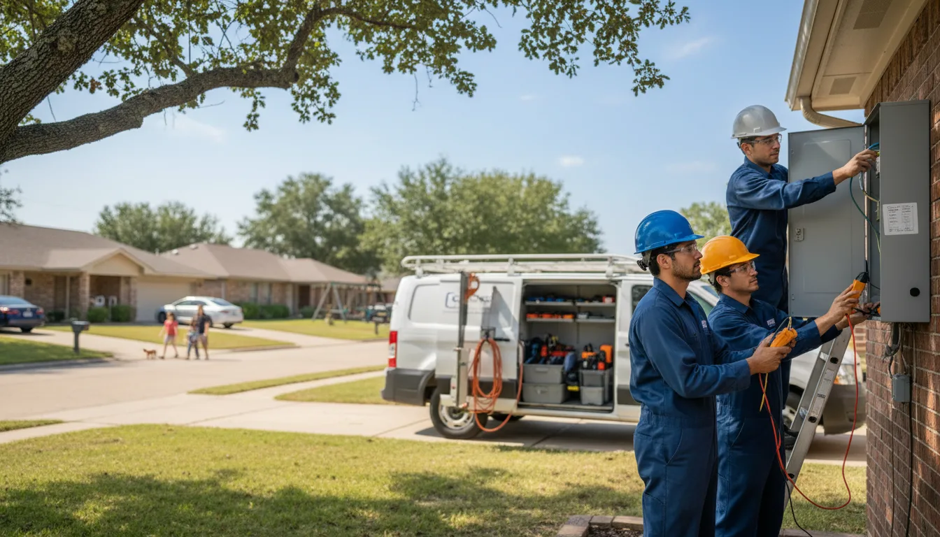 Certified electrician providing emergency electrical services in Earlville, IA